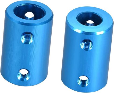 2Pcs Shaft Coupling 8mm to 10mm Bore Coupler Connector Joint Motor Accessories D16mm x L25mm for 3D Printer Encoder CNC Machine,Sky Blue in Saudi Arabia
