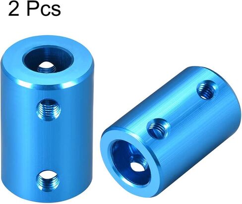 2Pcs Shaft Coupling 8mm to 10mm Bore Coupler Connector Joint Motor Accessories D16mm x L25mm for 3D Printer Encoder CNC Machine,Sky Blue in Saudi Arabia
