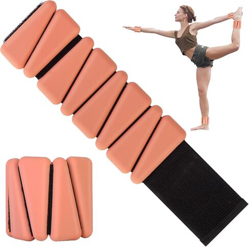 Wrist Weights Set of 2(1Lb Each), Adjustable Wrist and Ankle Weights for Women, Wearable Silicone Arm & Leg Weights for Yoga, Dance, Gym, Walking, Running, Pilates, Aerobics in Saudi Arabia