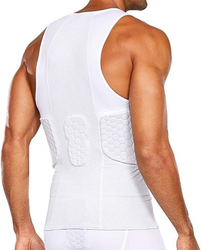Under Armour Gameday 3-Pad Tank Bball, X-Large, White in Saudi Arabia