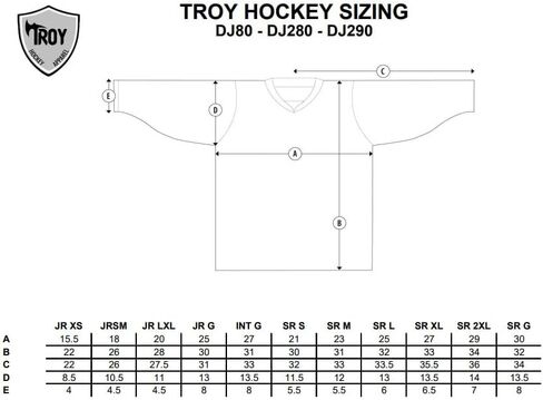 Troy DJ80 Series Ice Hockey Practice Jersey | Senior | Solid Color | Blank | Plain | Men | Mesh | Lightweight (Senior Goalie, Red) in Saudi Arabia