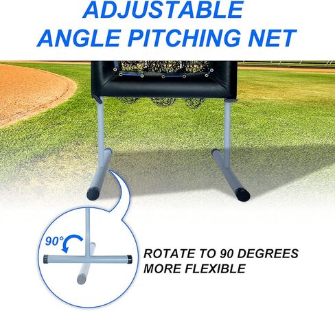 Pitching Net with Strike Zone, Pitching Target, Baseball Pitching Net with 9 Hole Strike Zone, Portable Baseball Softball Pitching Target for Youth and Adult with Carry Bag in Saudi Arabia