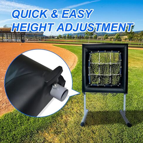 Pitching Net with Strike Zone, Pitching Target, Baseball Pitching Net with 9 Hole Strike Zone, Portable Baseball Softball Pitching Target for Youth and Adult with Carry Bag in Saudi Arabia