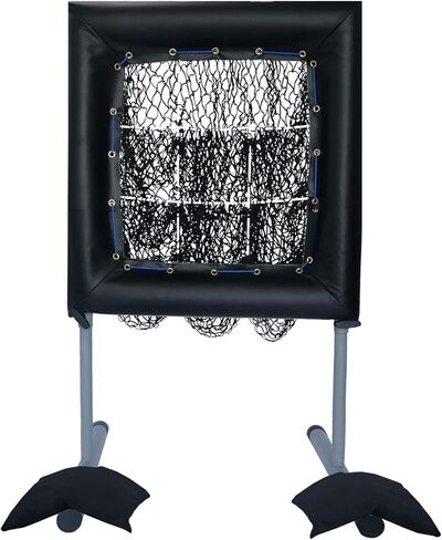 Pitching Net with Strike Zone, Pitching Target, Baseball Pitching Net with 9 Hole Strike Zone, Portable Baseball Softball Pitching Target for Youth and Adult with Carry Bag in Saudi Arabia