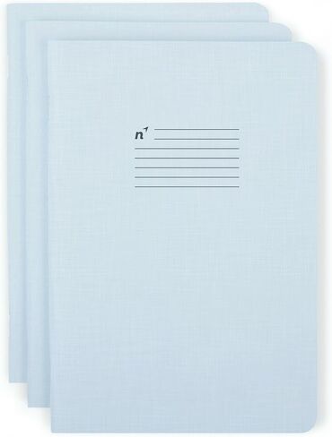Northbooks A5 Blue Notebooks Dotted Grid (Pack of 3), Sustainably Sourced Premium Papers Made with Pride in USA, Minimal, Natural, Portable, Flexible Design, Bullet Journaling, Office, School, WFH in Saudi Arabia