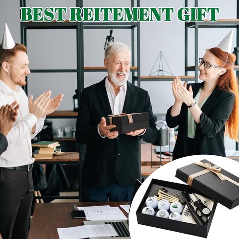 17 Pcs Retirement Gift Golf Ball Set Funny Retirement Golf Gifts with Golf Balls Tees Embroidered Towels Brush Repair Tool Bag Gift Set for Dad Husband Coworkers Golfers Golf Lovers in Saudi Arabia