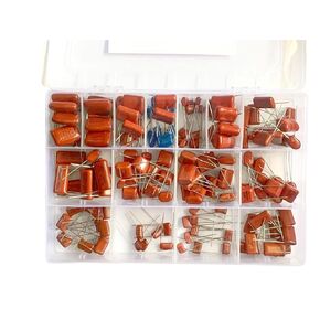 150 Pcs 15 Values Metallized Film Capacitor kit 400v 630v 0.01uF - 0.56uF 0.001uF ~ 0.068uF Industrial Electrical capacitors