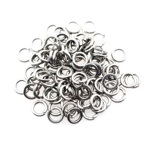 100PCS 6mm Inner Diameter Stainless Steel Spring Washer Open Ended Spring Shim Silver Bolt Lock Washer Component Fastening Washer