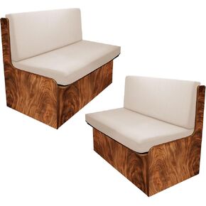 أغطية وسائد Rv Dinette، غطاء وسادة سيارة تخييم جاكار قابل للتمدد، غطاء وسادة بديل لغطاء أريكة Rv، 2 غطاء مسند ظهر و2 غطاء مقعد، نسيج مرن من الألياف الدقيقة للغاية (أوراق، أزرق)