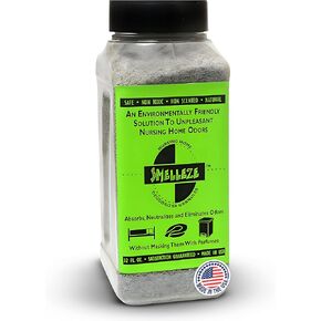 Smelleze Natural Elderly Odor Eliminator & Nursing Home Room Deodorizer - Works for all Old Age, Sick, Nursing Home, Urine, and Feces Smell, 2 lb. Granules