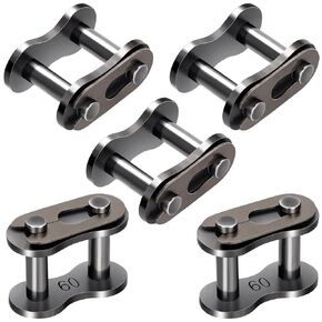 8Pcs #40 Roller Chain Offset Link, Half Link, Crank Link