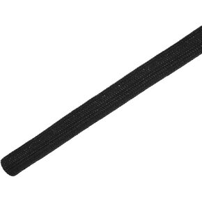 DMiotech 8mmx10m(32.8ft) Fiberglass Sleeve Insulating Small Lines Fabric Tubing for Wire Protecting with Resin Black