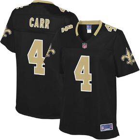 NFL PRO LINE Women's Derek Carr Black New Orleans Saints Player Jersey