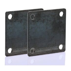Base Plate Square Corner 8" X 8" X 3/8" - 2 pack