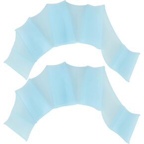 Webbed Swim Gloves, Soft Silicone Hand Palm Webbed Gloves, Swimming Gloves Webbed Adult Glove Swimming Hand Paddle Swim Flippers for Snorkeling (1PCS)