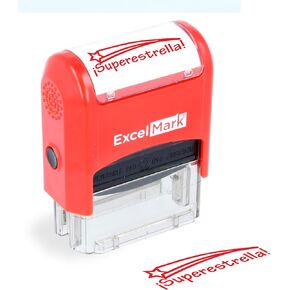 ExcelMark Self-Inking Rubber Teacher Grading Stamp - BUEN Trabajo