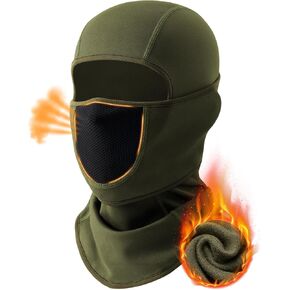 Balaclava Face Ski Mask with Movable Deisgn for Men Women-Fleece Winter Face Covering for Cold Weather Skiing Outdoor Work