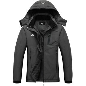 MOERDENG Women's Ski Jacket Waterproof Winter Coat Hooded Snowboarding Jacket Warm Winter Jacket in Kuwait