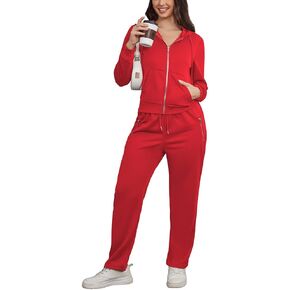 HBQ Women 2 Piece Outfits Sweatsuit Zip Up Hoodie Jacket Jogger SweatPants Lounge Matching Sweat Set