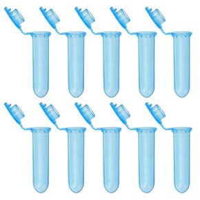 PATIKIL 2ML Plastic Centrifuge Tubes, 500 Pcs Round Bottom Centrifuge Tube with Snap Cap and Graduated Marks for Laboratory Sample, Yellow