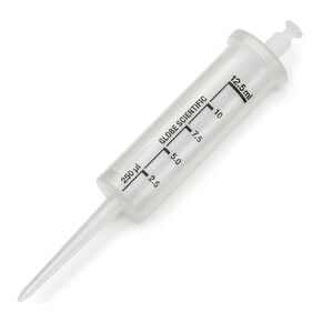 Globe Scientific 3929 RV-Pette PRO Dispenser Tip for Repeat Volume Pipettor, 12.5mL, Pack of 100