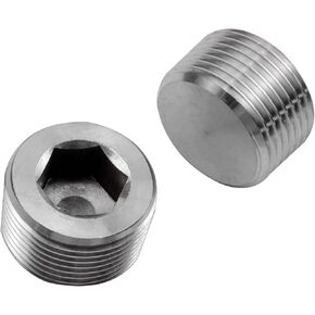 304 الفولاذ المقاوم للصدأ 1/16 "NPT غاطسة الداخلية عرافة الموضوع المقبس وصلة أنابيب الذكور الموضوع المناسب 2 حزمة (1/16" NPT، 2) in Kuwait