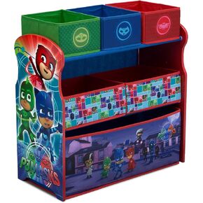 Delta Children - Bluey Design & Store 6 Bin Toy Storage Organizer - Greenguard Gold Certified, Blue