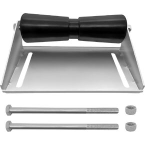 12" Boat Trailer Keel Roller Assembly Kit with Bracket and Roller Shaft, Galvanized Steel, Includes Mounting Bolts, Enhanced Rollers for Easy Launch and Smooth Transport