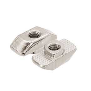 2020 Series M4 T Nuts T-Slot Nut Hammer Head Fastener -Plated Carbon Steel Sliding T Nuts for Aluminum Profile,50Pcs, Silver