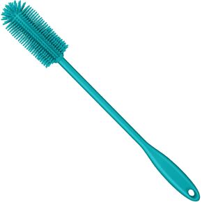 Silicone Bottle Brush, Water Bottle Cleaner Brush with Long Handle, Perfect for Cleaning Narrow Neck Containers, Vacuum Sports Bottle, Tumblers, Flask, Glassware (1 Pack, Charcoal) in Saudi Arabia