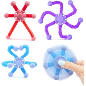 Cevioce Sensory Toys for Autistic Children Set, Fidget Spinners for Adults Kids, 2PCS ADHD Toys Bulk for Girls Boys, Calm Down Travel Toys for Teen Toddler Age 3-12