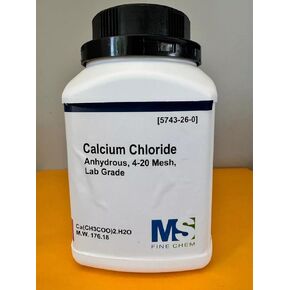 Calcium Chloride Anhydrous, 500g, 4-20 Mesh - Laboratory-Grade - Calcium Chloride Powder - The Curated Chemical Collection(1.1lbs)