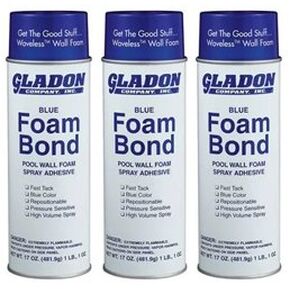 Gladon Spray Adhesive 17-Ounce Can, Pack of 3