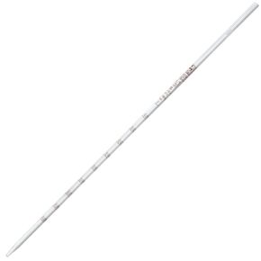 Globe Glass, Serological Pipette, Reusable, 0.1mL, to Deliver (TD), 0.01 Graduations, White Band, ASTM E1044, 6/Box