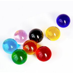 8pcs Colorful Crystal Balls Decoration for Home 40mm Rainbow Color Glass Balls Healing Spheres Quartz Decorative Balls for Dinner Party Centerpiece Bowls Filled in Fish Tank Vase