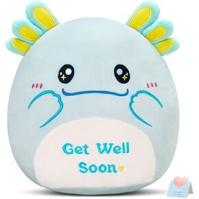 13.5" Get Well Soon Cat Plush Pillow Soft Cute Cat Stuffed Animal Get Well Soon Gift for Women Girls Kids Patient Feel Better Plush Toy