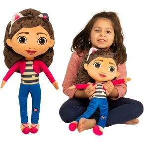 Franco DreamWorks Gabby's Dollhouse Kids Bedding Super Soft Plush Decorative Throw Cuddle Pillow, (Officially Licensed Product)