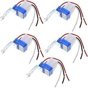 5 Pcs AC DC 12V 10A Auto On/Off Photocell Light Switch Photocell Photo Switch Photoelectric Switch Photocell Control Light Sensor Switch Dusk to Dawn Photocell Sensor (AC DC 12V) in Saudi Arabia