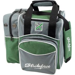 KR Strikeforce Flexx Single Tote Bowling Bag with Side Shoe Compartment and Front Accessory Compartment