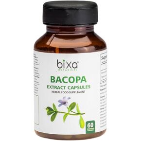 bixa BOTANICAL Brahmi Capsules (Bacopa Monnieri Extract/Neer Brahmi) | 60 Veg Capsules (450 mg)