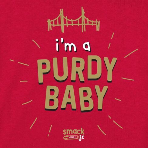 Purdy Baby - Baby Apparel for San Francisco Football Fans (NB-7T) in Saudi Arabia
