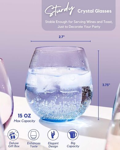 مجموعة أكواب كولوفي مارتيني مكونة من 6 قطع - أكواب الكوكتيل - مارجريتا بدون جذع 8oz، بار، زجاج حلوى - أواني زجاجية ملونة لشرب المشروبات الكحولية - كوزمو، مانهاتن، إسبرسو مارتيني - هدية لحفلات الكوكتيل لها in Saudi Arabia