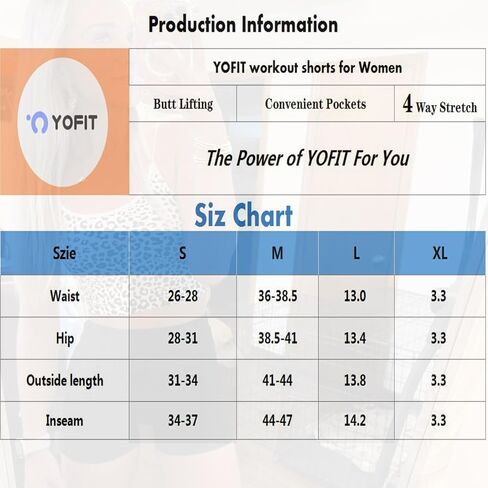 YOFIT Women's High Waisted Gym Shorts V Twist Front Workout Shorts with Side Pockets in Saudi Arabia