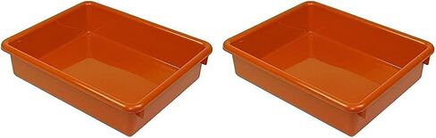 Romanoff Products 3" Stowaway Letter Tray, Orange in Kuwait