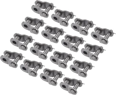 16pcs #25 Chain Offset Half Link Roller - [3/8 Inch Pitch] Carbon Steel Split Links for Machines Equipment 06C Chain Use | 3.58mm Pin in Saudi Arabia
