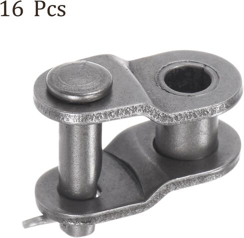 16pcs #25 Chain Offset Half Link Roller - [3/8 Inch Pitch] Carbon Steel Split Links for Machines Equipment 06C Chain Use | 3.58mm Pin in Saudi Arabia