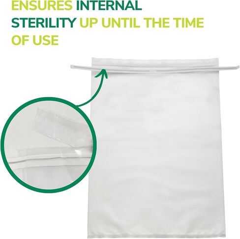 Sterile lab sample bags small – Sealable, Leakproof and Airtight Validated by Quality Control, Twirl'em BPL4575, Specimen containers laboratory supplies, Clear, 15oz, 450ml, 4.5"x7.5", 500/box in Saudi Arabia