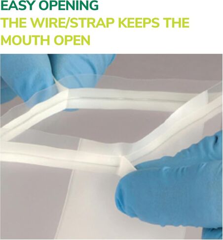Sterile lab sample bags small – Sealable, Leakproof and Airtight Validated by Quality Control, Twirl'em BPL4575, Specimen containers laboratory supplies, Clear, 15oz, 450ml, 4.5"x7.5", 500/box in Saudi Arabia