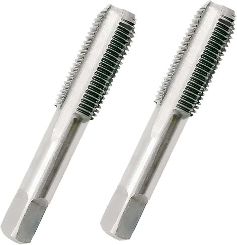 مجموعة صنبور مترية QETLIVLA M18 x 1.5 مم، صنبور ماكينة فولاذي عالي السرعة M18 x 1.5 مم، صنبور خيط HSS وخيط مستدير يموت اليد اليمنى (قطعتان)، SZ-M18*1.5 in Kuwait