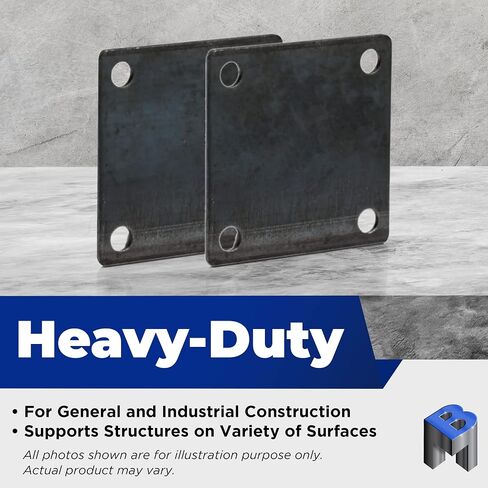Base Plate Square Corner 8" X 8" X 3/8" - 2 pack in Saudi Arabia